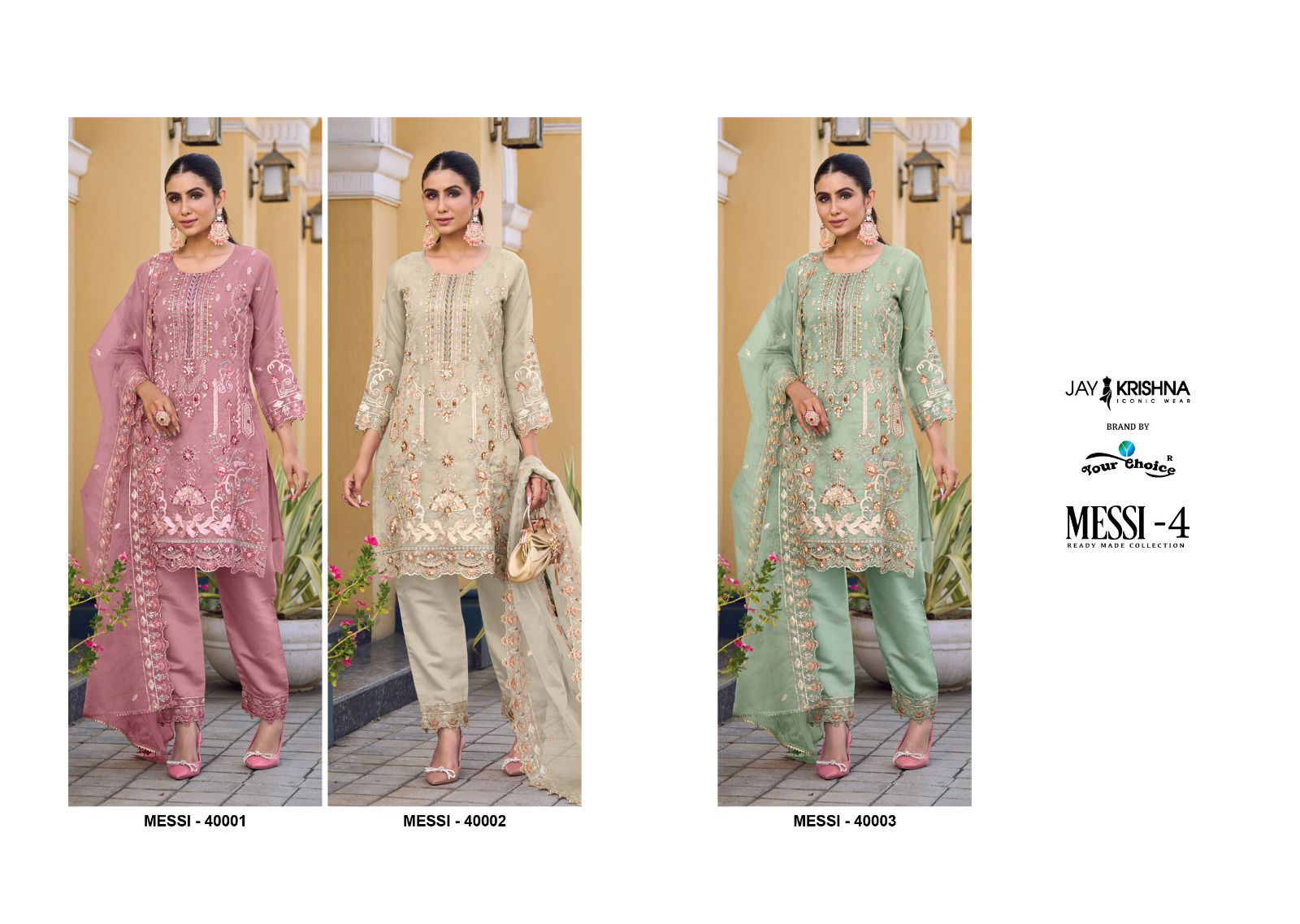 Messi 4 By Your Choice Readymade Salwar Kameez Catalog
